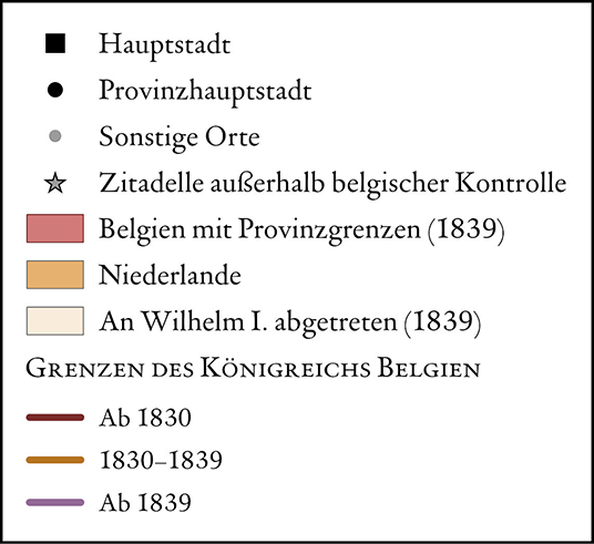 Die Entstehung des Königreichs Belgien, 1830-1839 legend