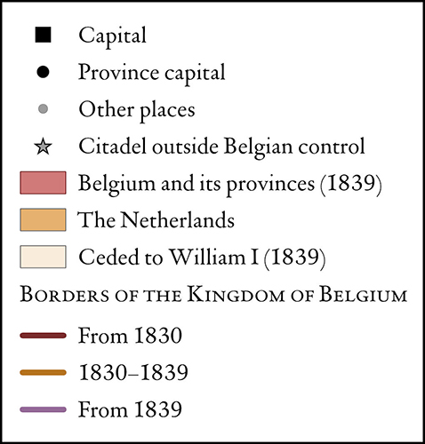 The creation of the Kingdom of Belgium, 1830-1839 legend