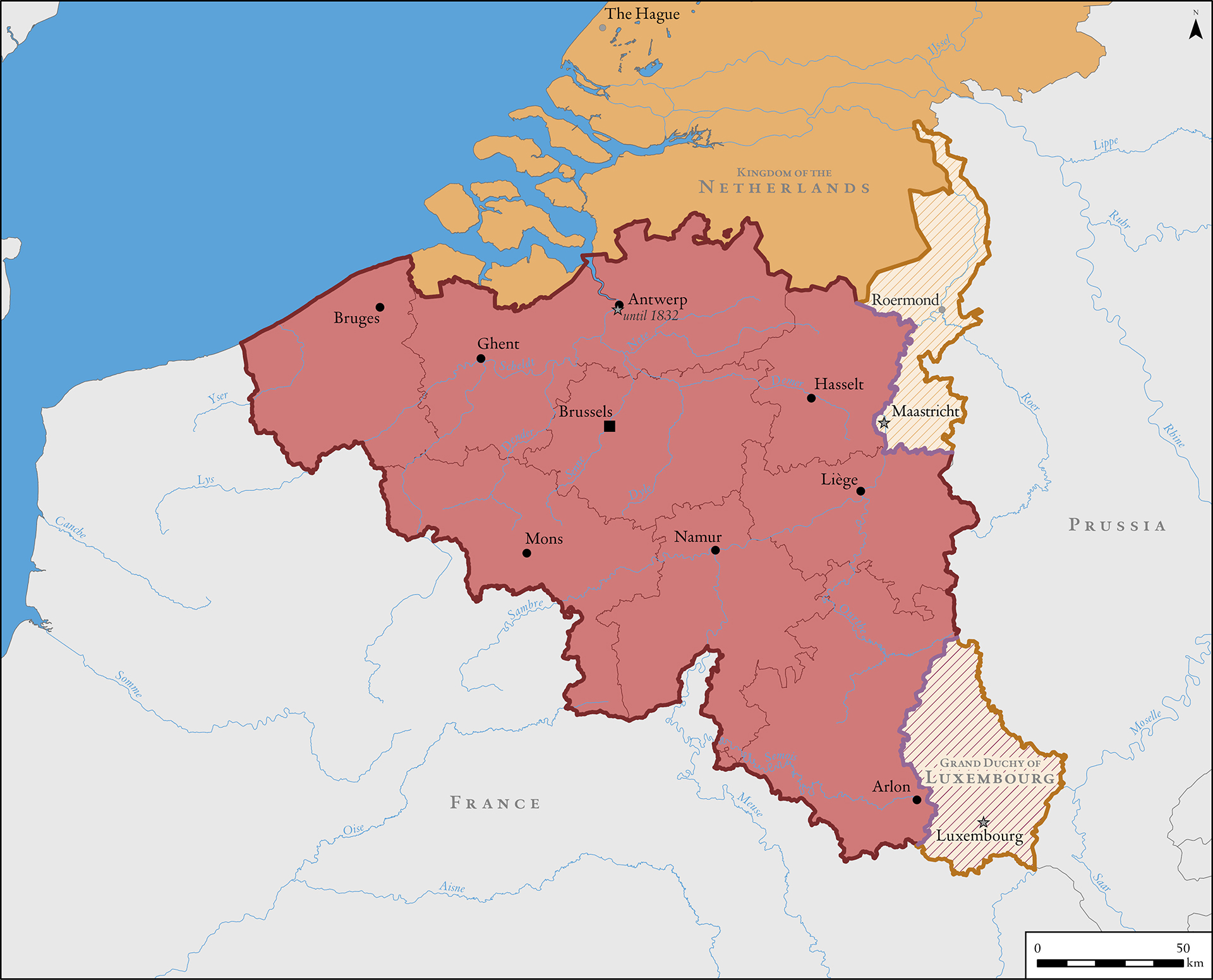 The creation of the Kingdom of Belgium, 1830-1839