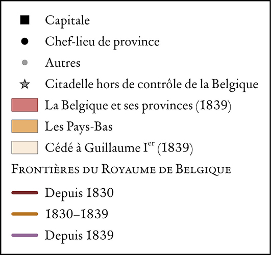 La naissance du Royaume de Belgique, 1830-1839 legend