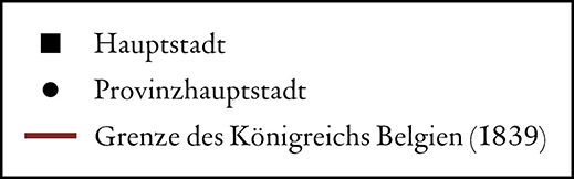 Das Königreich Belgien, 1839 legend