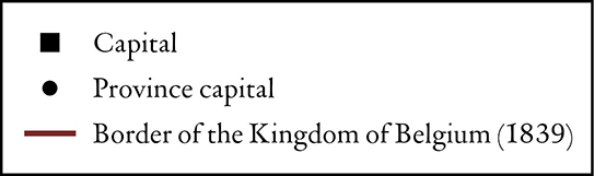 The Kingdom of Belgium, 1839 legend