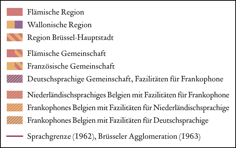 Die Föderalisierung Belgiens, 1970-1983 legend