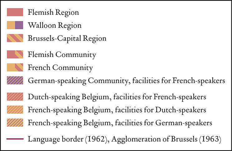 The federalization of Belgium, 1970-1993 legend