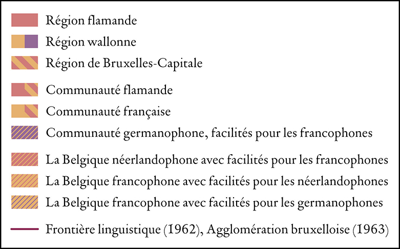 La fédéralisation de la Belgique, 1970-1993 legend