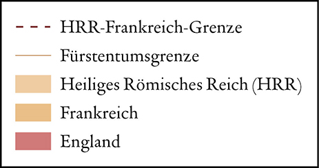 Mittelalterliche Fürstentümer in den Niederlanden, 14. Jahrhundert legend