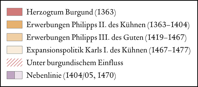 Die Burgundischen Niederlande, 14.-15. Jahrhundert legend