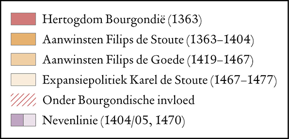 De Bourgondische Nederlanden, 14e-15e eeuw legend