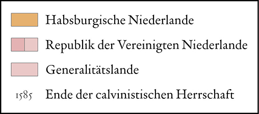 Die Teilung der Niederlande, 1568-1648 legend