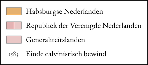 De scheuring van de Nederlanden, 1568-1648 legend