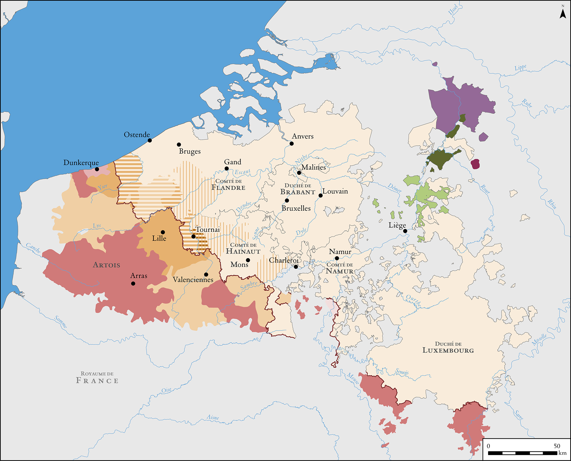 L'expansion française vers le nord, 1659-1713