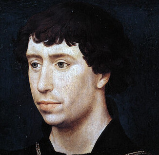 Portret van Karel de Stoute, toegeschreven aan kunstschilder Rogier van der Weyden.