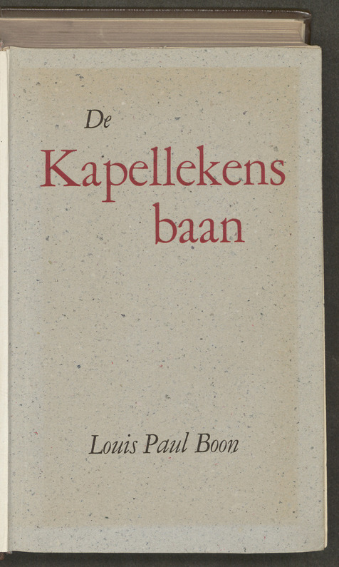 Louis Paul Boon uit Aalst schreef in 1953 De Kapellekesbaan.