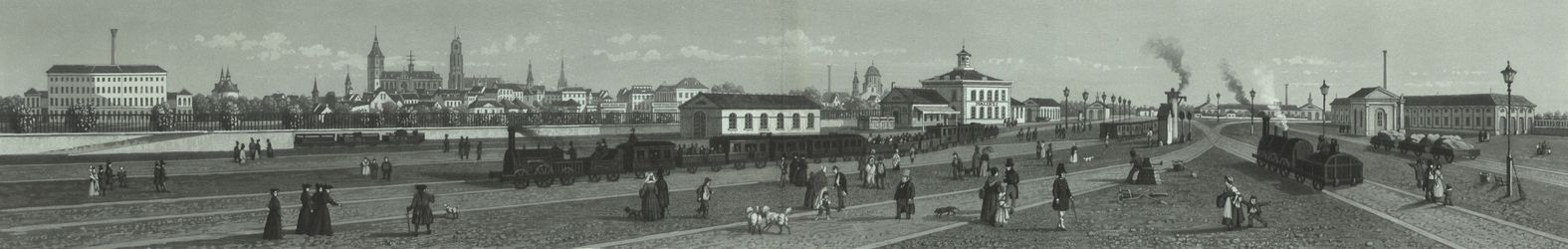 De eerste treinrit Het voormalige station van Mechelen.