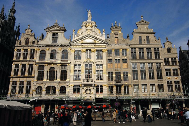 Grote Markt Brussel gildenhuizen.