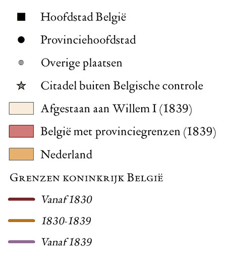 Het ontstaan van het Koninkrijk België, 1830-1839 legend