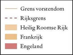 Middeleeuwse vorstendommen in de Nederlanden, 14e eeuw  legend