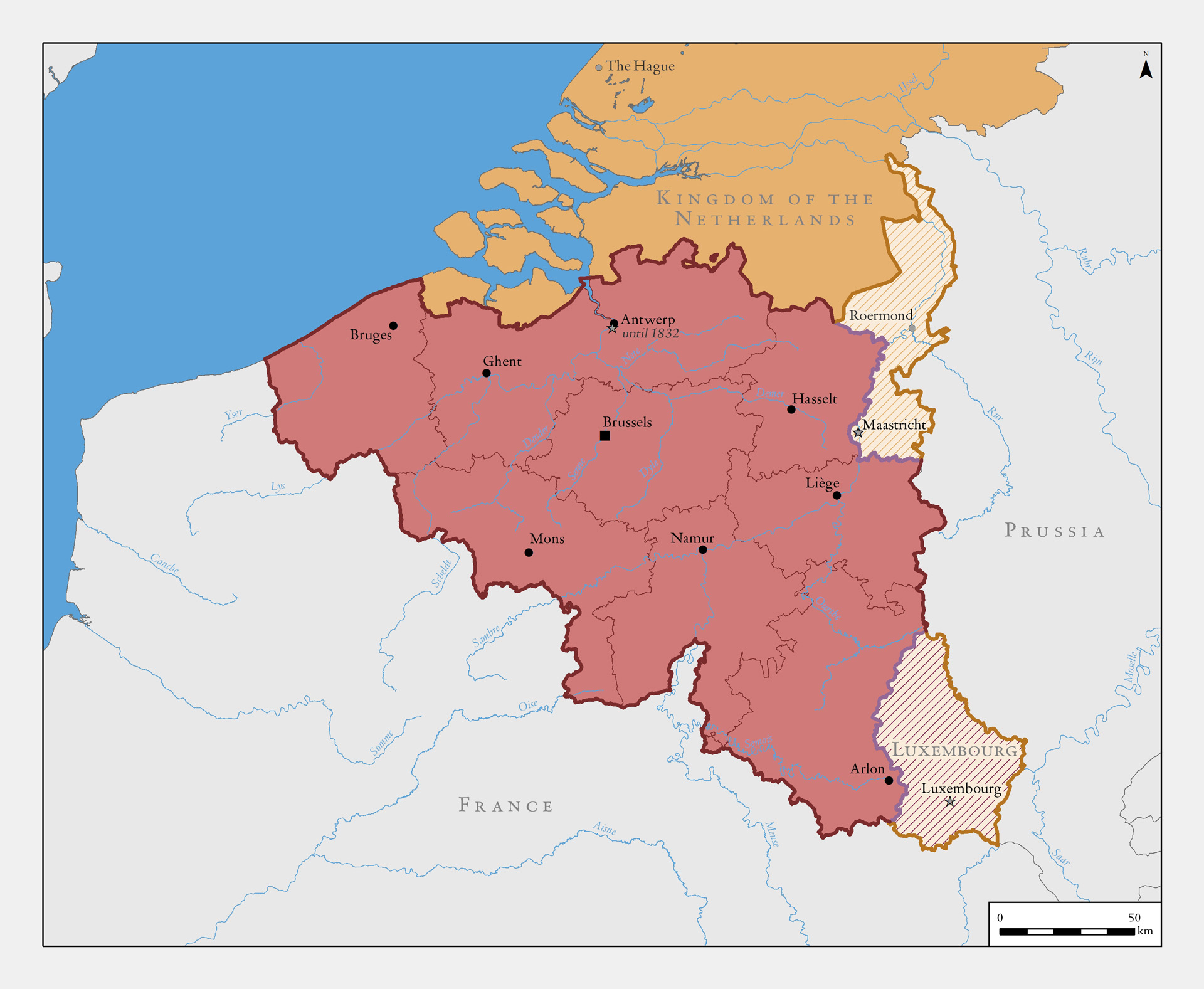 The creation of the Kingdom of Belgium, 1830-1839