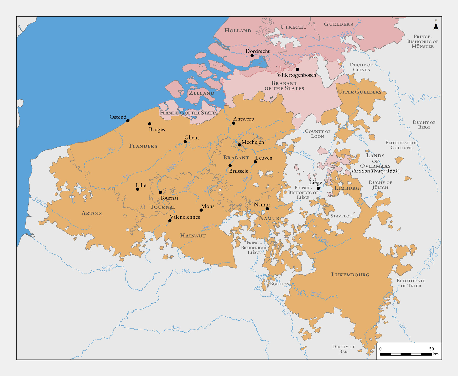 The division of the Netherlands, 1568-1648